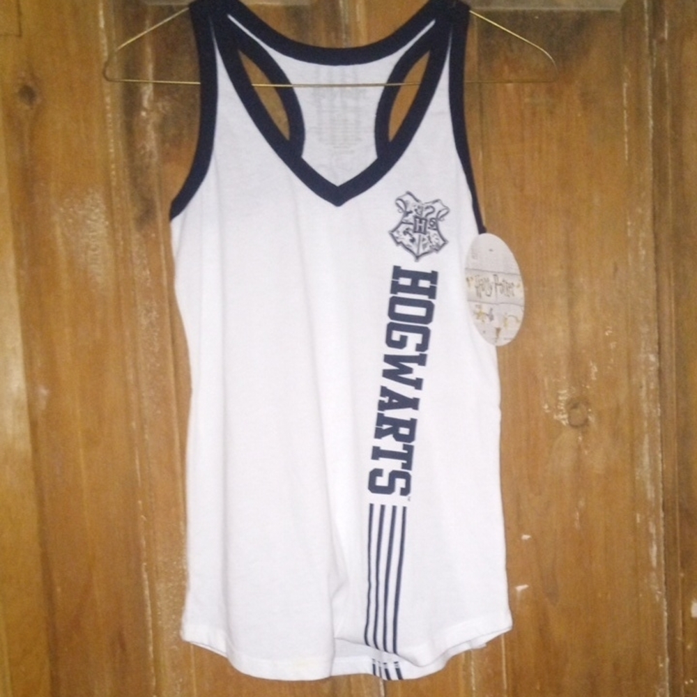 Harry Potter White and Black Tank Top